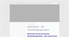 Desktop Screenshot of malerkeller.de